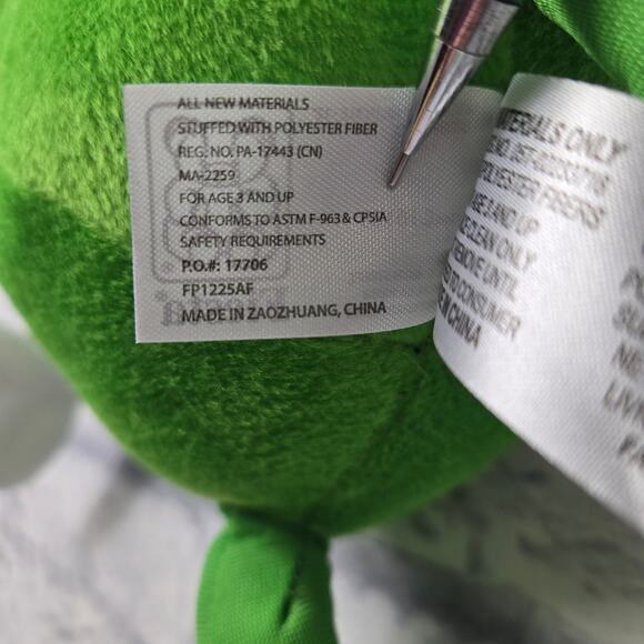 Fiesta Mr Pickle Plush 12 inch Green Mustache Eyeglasses - Picture 7 of 16